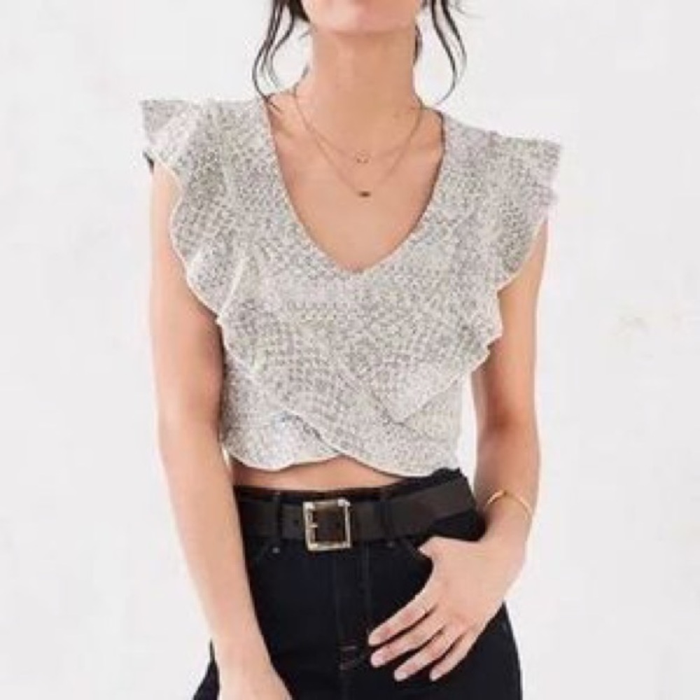 KIMCHI BLUE | Sage Ruffle Top